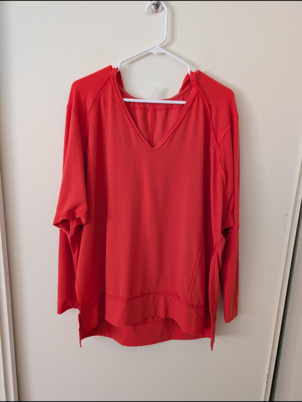 FP Movement Womens Medium Oversized Hooded Top Coral Activewear Athleisure